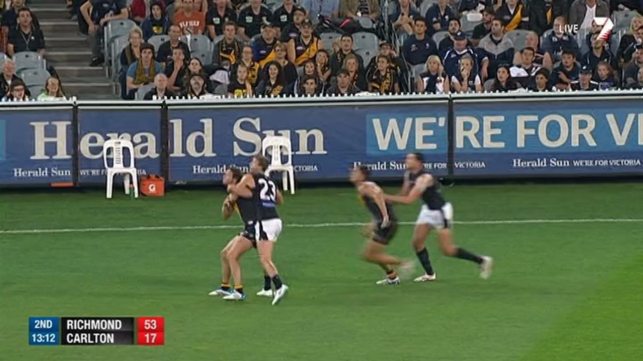 AFL 2014 Round 2 - Richmond v Carlton 2nd Quarter x264