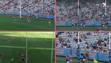 AFL 2014 Round 2 - Melbourne v West Coast 3rd Qtr x264