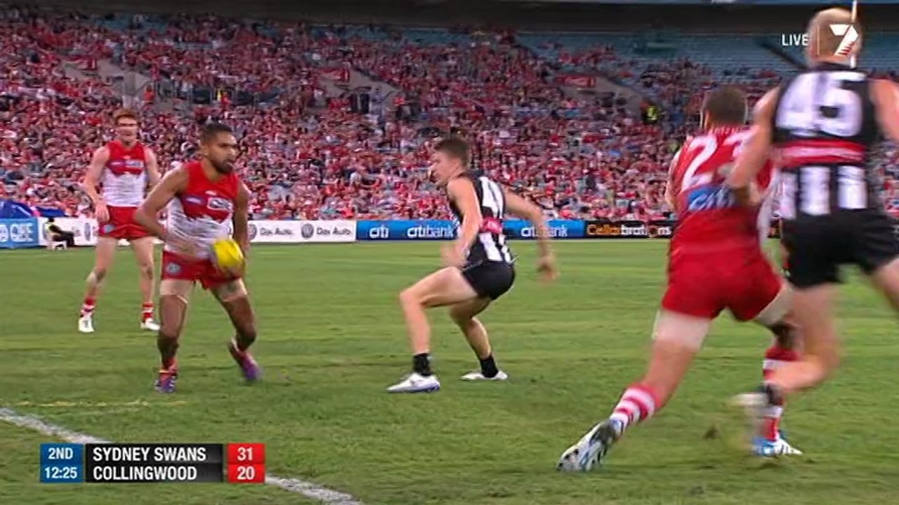 AFL 2014 Round 2 - Sydney v Collingwood 2nd Qtr x264