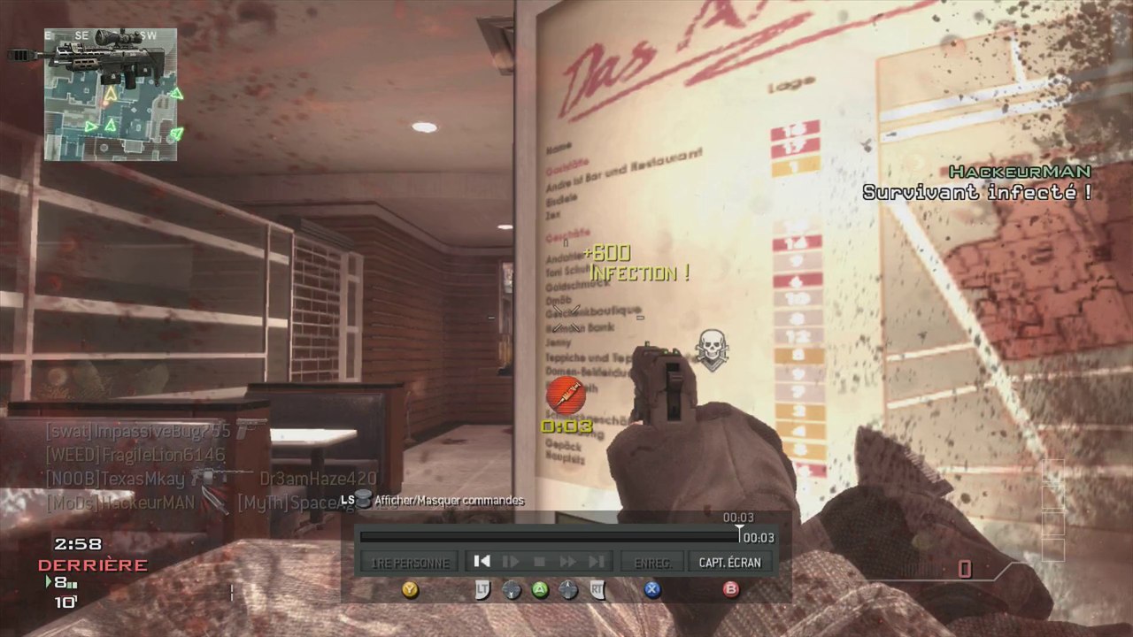 Kill au couteau de lancer #2 Mw3