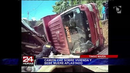 Tingo María: camión aplasta y mata a bebé de sólo un mes de nacido