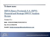 SWOT Analysis Review on BBVA Banco Provincial, S.A. (BPV)