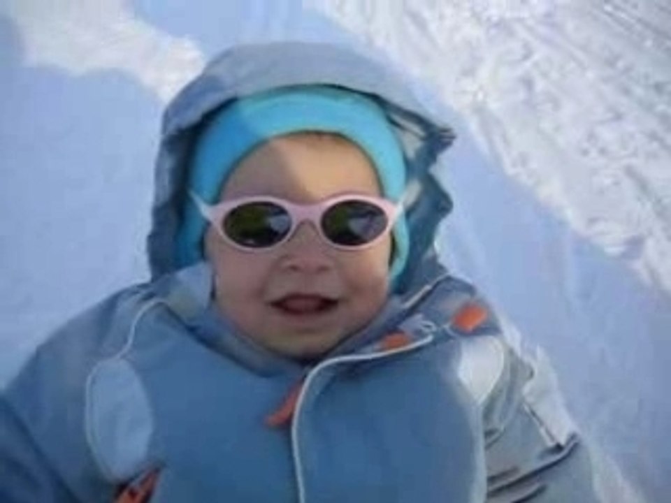 Ma 1ère balade en luge