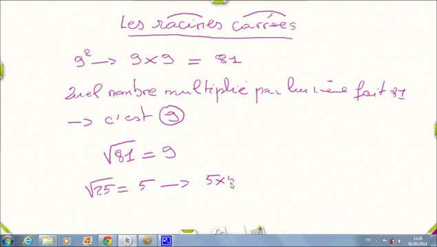 3 minutes pour comprendre les maths : les racines carrées