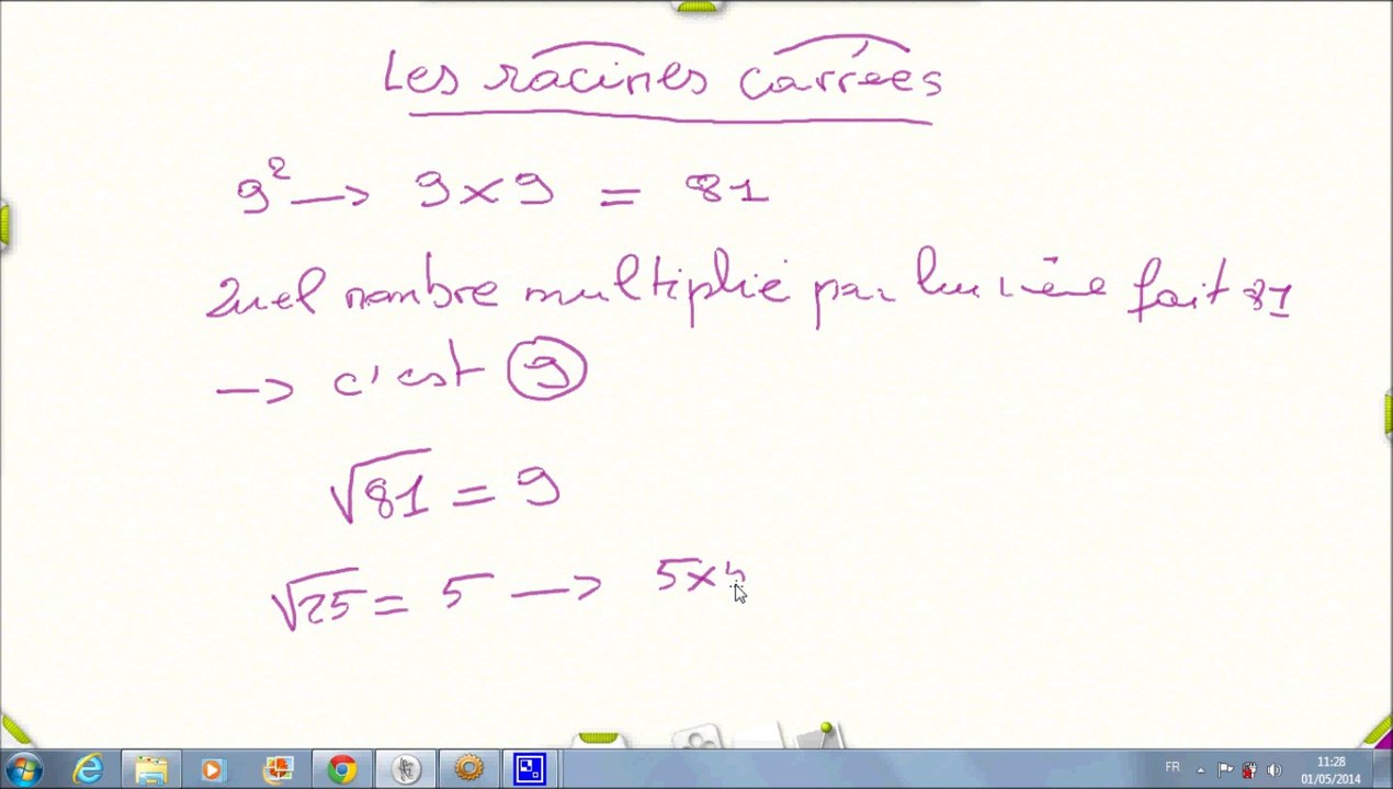 3 minutes pour comprendre les maths : les racines carrées