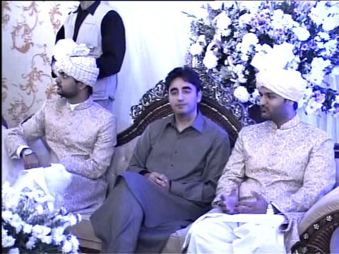 PM, Bilawal Bhutto Zardari at Marriage cermony, Ghotki