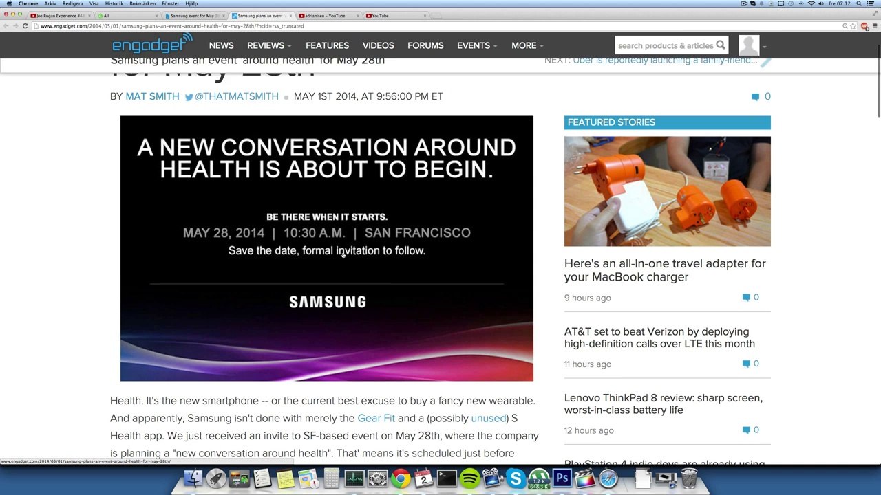 Samsung NEW Health Event May 28 Before iOS 8 Beta Launch!