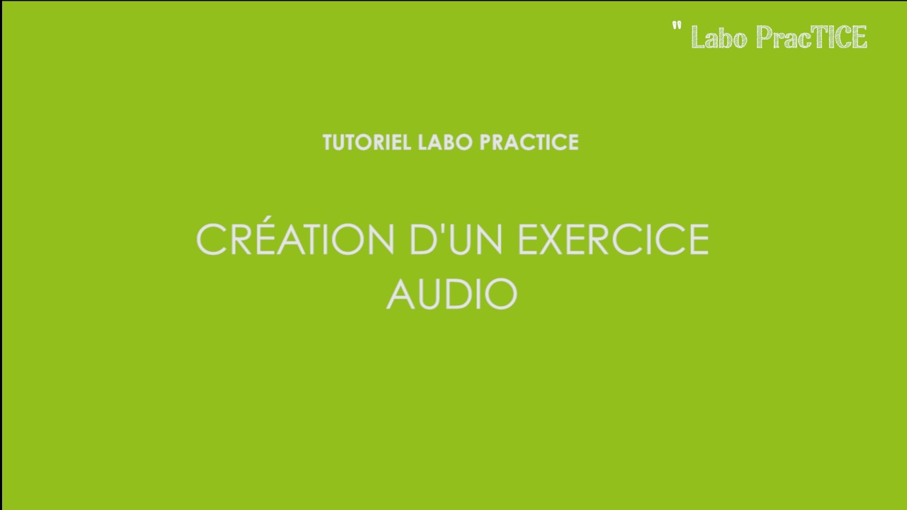 Tutoriels Labo PracTICE