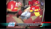 Alcohol y velocidad fueron protagonistas de nuevos accidentes de tránsito