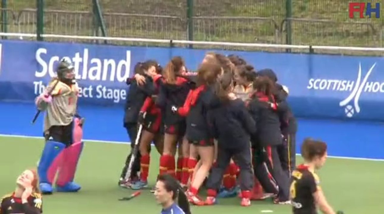 La parada de Maria Lopez Eguilaz ante Bélgica que da el pase a las RedSticks a las semifinales de la ChampionsChallenge