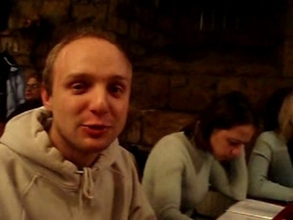 Evening in the Yaremcha cafe