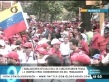 Trabajadores oficialistas comienzan a marchar desde varios puntos de Caracas