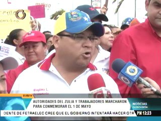 Download Video: Trabajadores oficialistas marcharon en Zulia con Arias Cárdenas