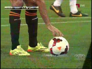 هدف لاعب الشباب فرناندو مينغازو في شباك الأهلي - نهائي كأس الملك 2014