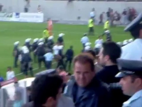 39η ΑΕΛ-Βύζας Μεγάρων 1-0 2012-13 Ενταση στο AEL FC ARENA