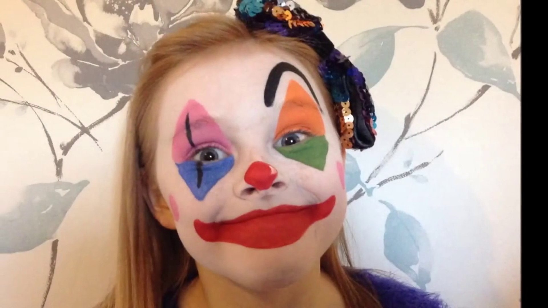 Easy Clown Face Painting _ Make-up Tutorial Design - Easy Guide -  Children's Face Painting Tutorial - video Dailymotion