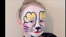 Easy Easter Bunny Face Paint _ Make-up Tutorial - Easy Guide - Children's Face Painting Tutorial