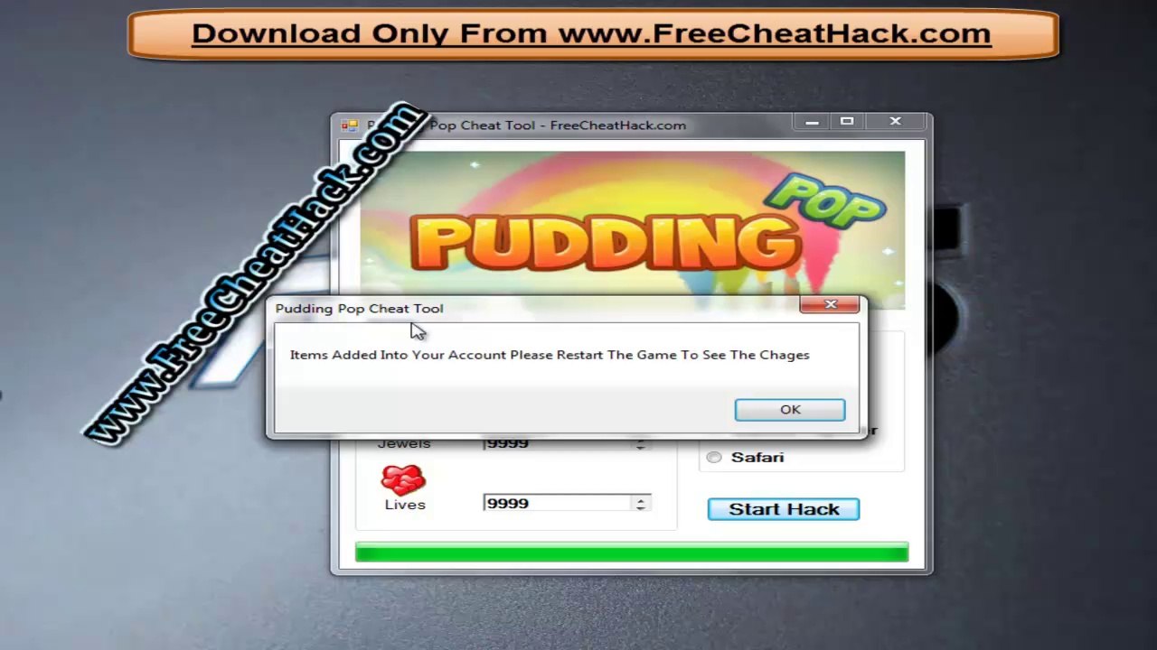 Pudding Pop Cheats Coins Jewels Lives Hack Tool ( No Survey Download ) With Proof