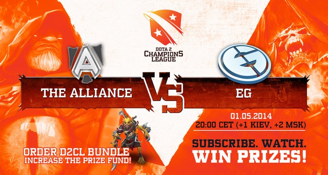 The Alliance vs Evil Geniuses Game 1 - Dota 2 Champions League - @TobiWanDOTA & Clairvoyance