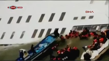 Gemi faciasında camları kırmaya çalışan kurbanların son anları