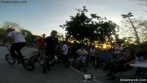 BMX Torneo De Ciclismo Free Style Trucos En El Campeonato Semifinales