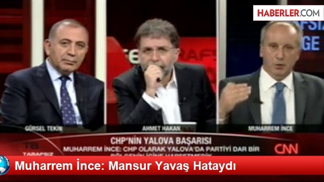 Muharrem İnce: Mansur Yavaş Hataydı