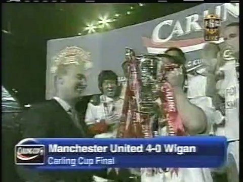 2006 (February 26) Manchester United 4-Wigan Athletic 0 (English League Cup)-Final
