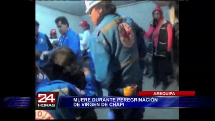 Arequipa: anciano muere durante peregrinación de la Virgen de Chapi