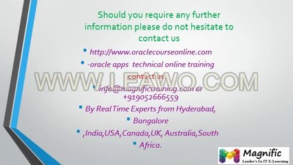 Best  Oracle Application Financial Training  with Placement