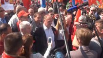 Moskova’da 1 Mayıs yürüyüşünde ABD ve NATO protesto edildi