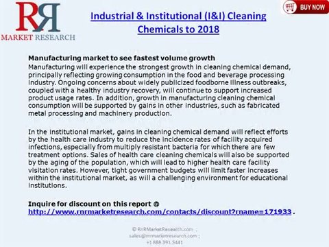 Industrial and Institutional (I&I) Cleaning Chemicals Industry Forecast 2018