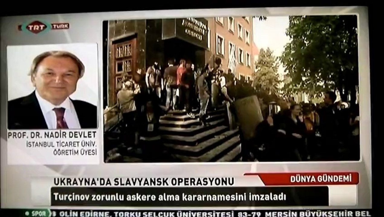 Prof. Dr. Nadir Devlet, TRT Türk canlı yayınına katıldı