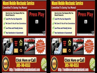 Mobile Auto Mechanic In Miami Car Repair Review 305-748-6553