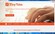 TinyTake - Best Free Windows Screen Capture Software|Capture Images and Videos|Capture A Video Or a Screenshot