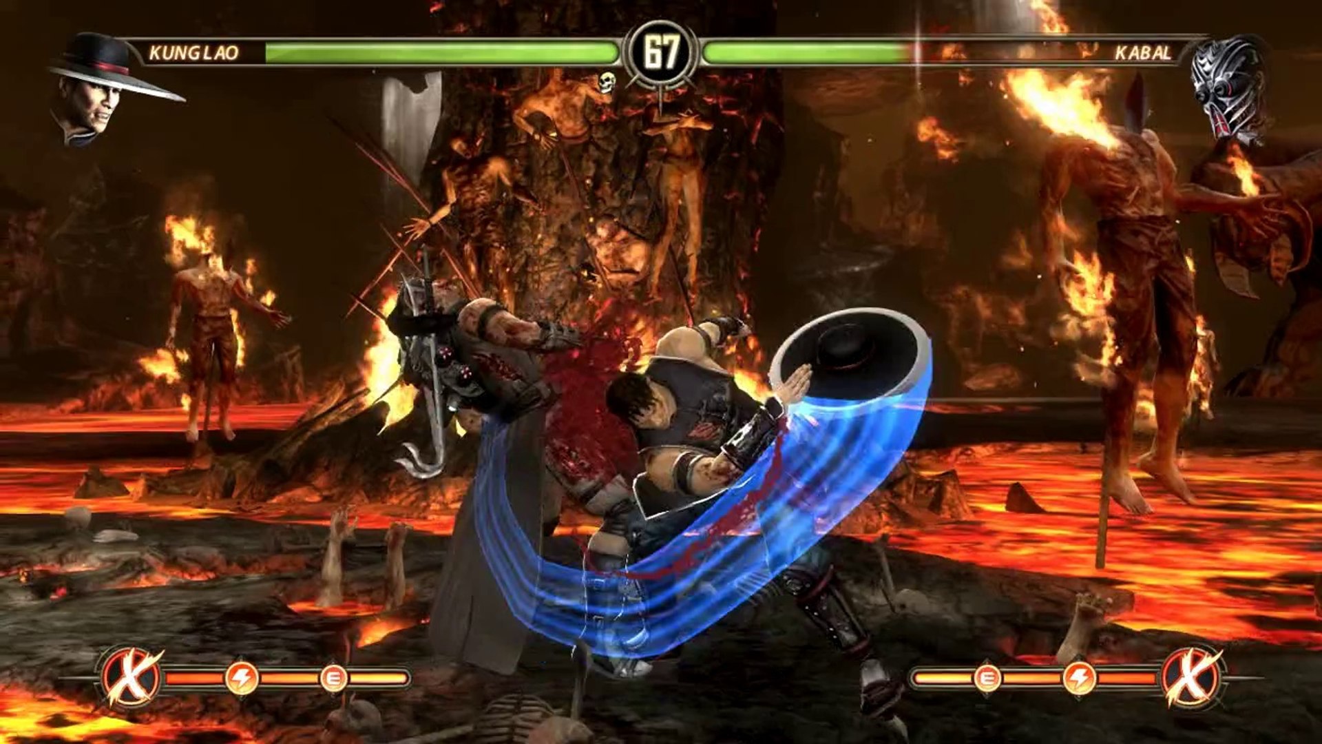 Mortal Kombat Komplete Edition. Kung Lao vs Kabal