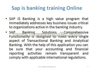 Sap Is Banking Training Online