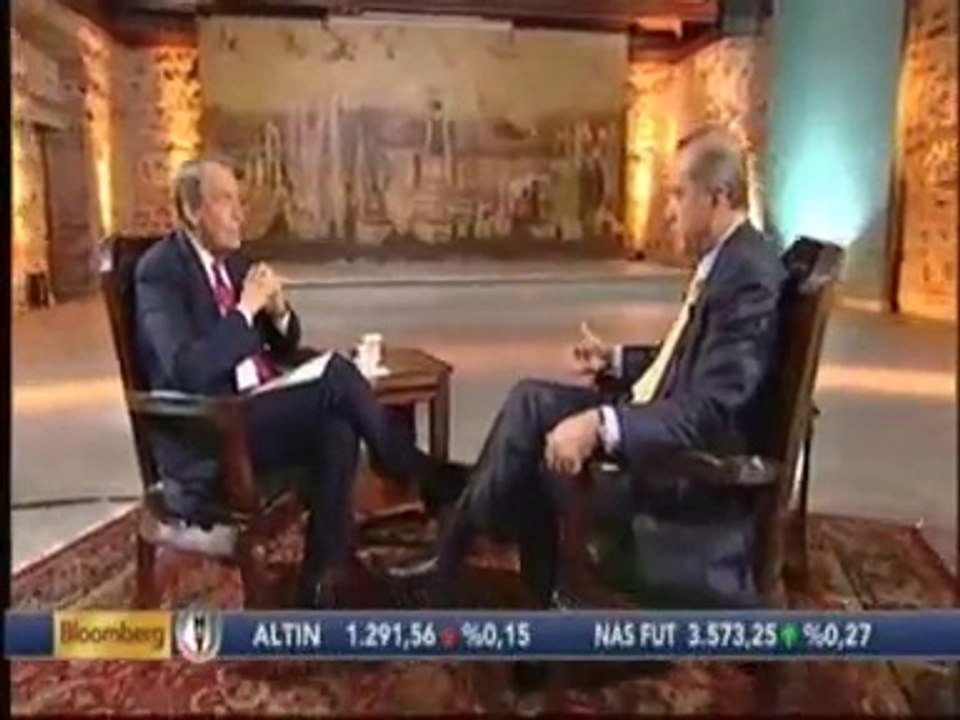 Başbakan Recep Tayyip Erdoğan ile ABD'nin Ünlü Televizyon Programcısı Charlie Rose İle Röportaj Yaptı