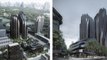 Mountainous Towers Designed to Bring a Hint of Nature to Beijing