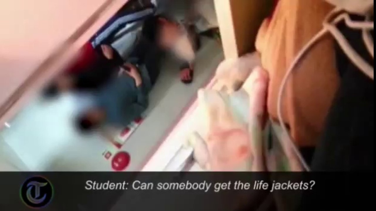 South Korea ferry disaster:father releases footage taken by dead son's mobile phone