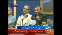 Farooq Sattar talks to media