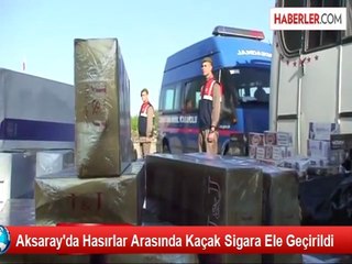 Hasırlar Arasında Kaçak Sigara Sevkiyatı