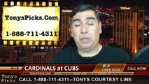 Chicago Cubs vs. St Louis Cardinals Pick Prediction MLB Odds Preview Weekend Series May 2014
