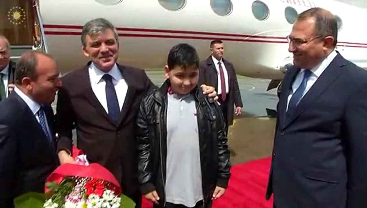 Cumhurbaşkanı Abdullah Gül Zonguldak Havalimanında