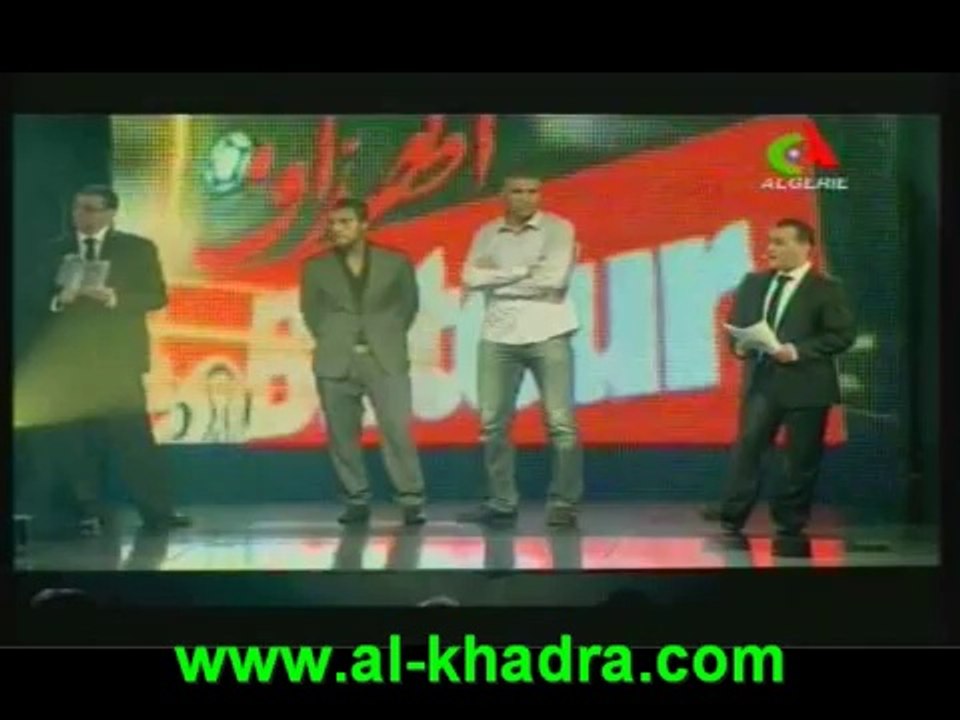 Algerie (ballon dor 2010_Mansouri,Zaoui,Raho Saifi,cerèmonie