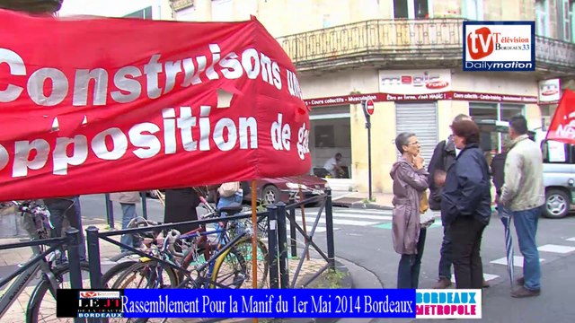 TVBordeaux33 les syndicats ne défilerons pas ensemble pour le 1er mai 2014 Gilbert Hanna nous explique les raisons du désaccords