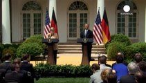 Obama y Merkel advierten a Moscú de nuevas sanciones si perturba las presidenciales ucranianas