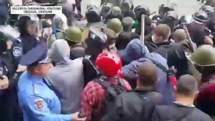 Violent clashes between factions in Odessa, Ukraine