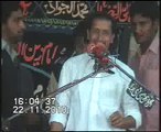 Zakir Naheed Abbas jug majlis jalsa 23 nov notak