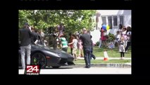 Automotora Lamborghini cumple sueño a niño en el día de su cumpleaños
