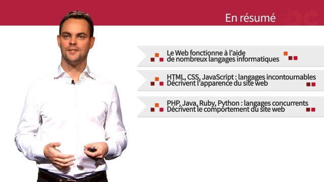 La Formation - Comprendre le Web - Partie 2 : Les langages du Web - 5- En résumé